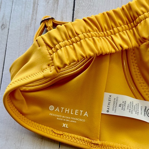 NWT Athleta Sculpted Bikini Top Yellow - Picture 4 of 5